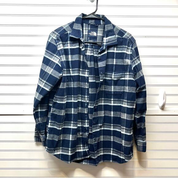 The North Face Women’s Long Sleeve Button Down Flannel Shirt Size L - Picture 1 of 9